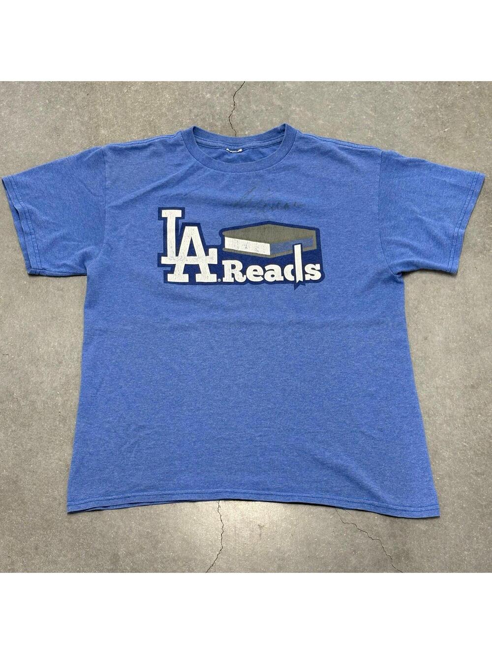 Los Angeles Dodgers LA Reads Autographed Kids T Shirt